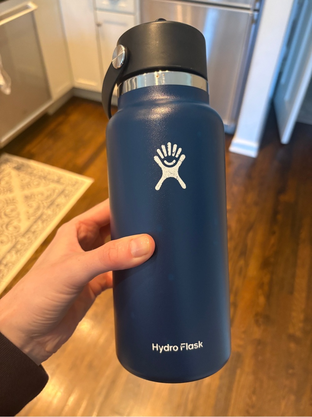 Hydro Flask 32 oz wide mouth with flex straw cap
